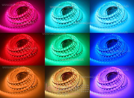 Tira de led 3838+2835+2835 24V IP20 RGBCCT 70+70+70led/m Tira de led 3838+2835+2835 24V IP20 RGBCCT 70+70+70led/m