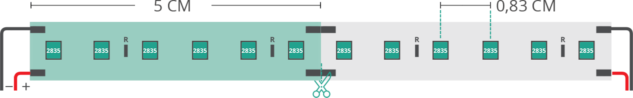 Dibujo técnico tira led 2835 24V IP20 3000K 3step 120led/m F52-30s-1208F2/14.4 Dibujo técnico tira led 2835 24V IP20 3000K 3step 120led/m F52-30s-1208F2/14.4